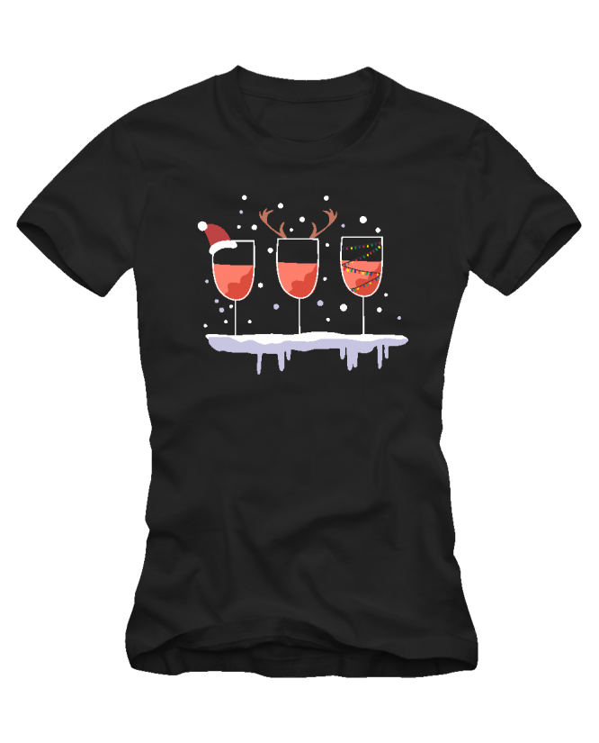 marškinėliai vyno taurės